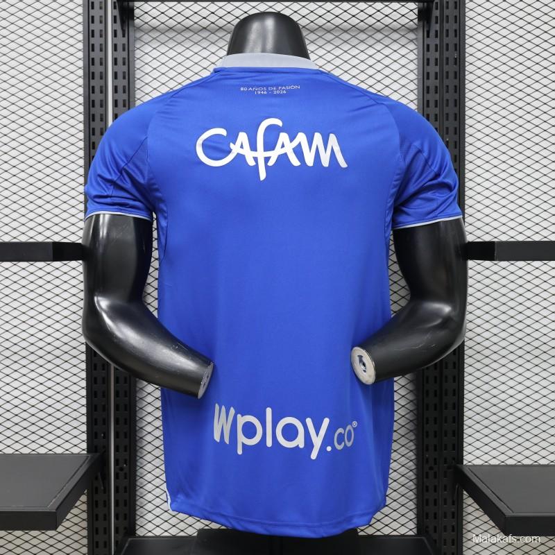 Player Version 26/27  Millonarios FC Royal Blue  Home Jersey