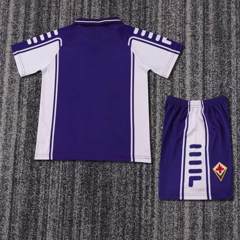 Retro Kids 99/00 Fiorentina Home Jersey