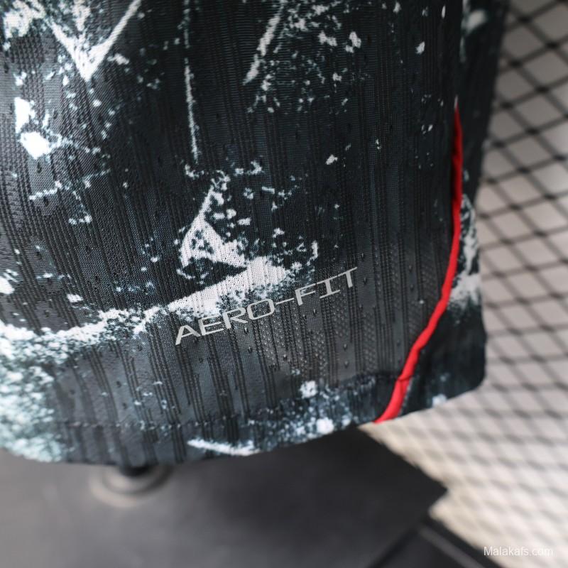 Player Version 2026 Canada Third Dark Grey with Shattered Ice Crystal Allover Print Jersey