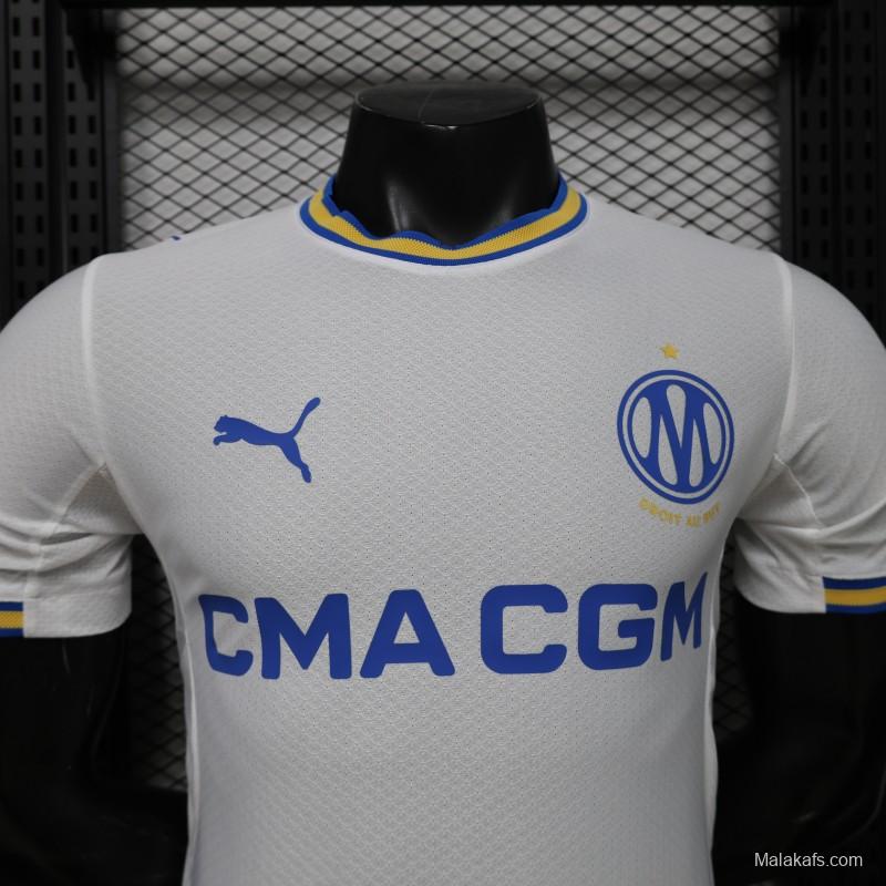 Player Version 26/27 Olympique de Marseille White Home Jersey