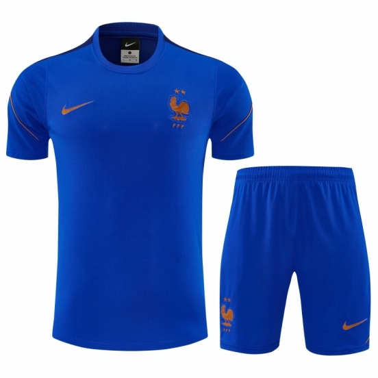26/27 France Blue Short Sleeve+Soccer Shorts