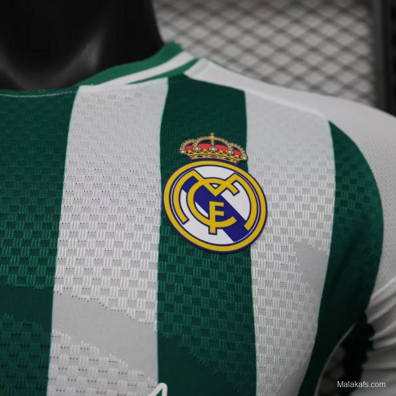 Player Version 26/27 Real Madrid Green & White Stripes Special Edition Jersey