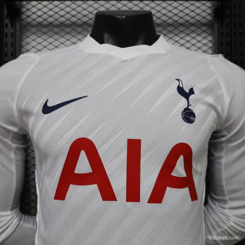 Player Version 26/27 Tottenham Hotspur Long Sleeve Home White Jersey