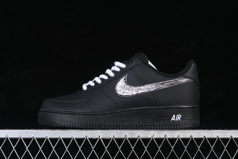 Nike Air Force 1 '07 Low Anime Theme Black Swoosh Skateboarding Shoes - ZH0316-123