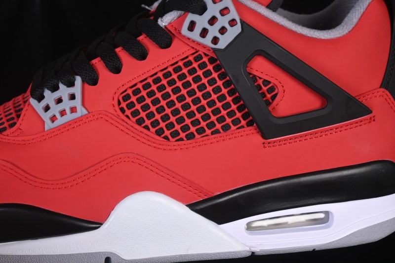 Nike Air Jordan 4 Retro Basketball Shoes in Toro Red with Iconic Design - FQ8138-600