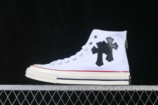 Converse Chuck 1970s Chrome Hearts Collaboration High-Top Casual Skate Shoes - 162056C