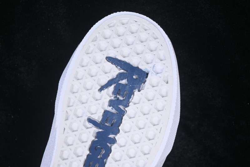 Revenge x Storm Old Skool Lightning Collaboration Low-Top Skate Shoes Blue White