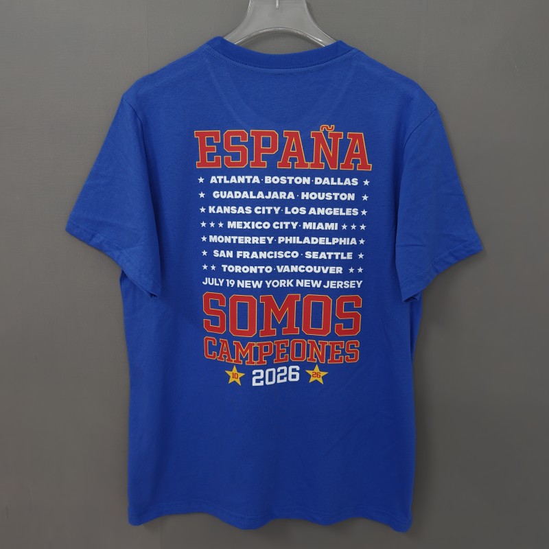 26/27 Spain Black Champions T-Shirt