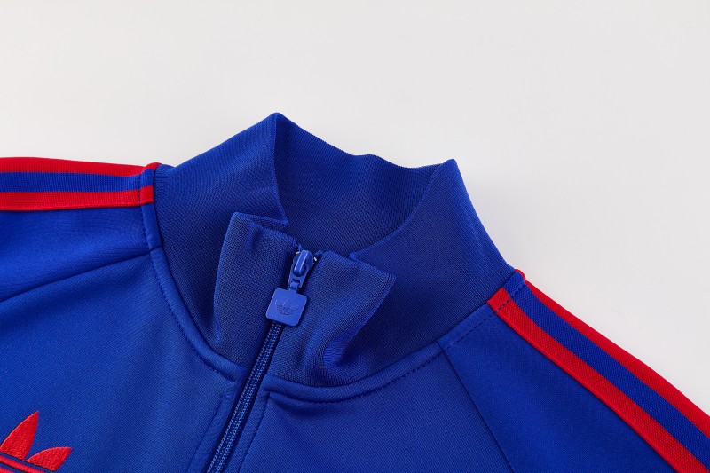26/27 Manchester United Blue Full Zipper Jacket Tracksuit + Long Pants