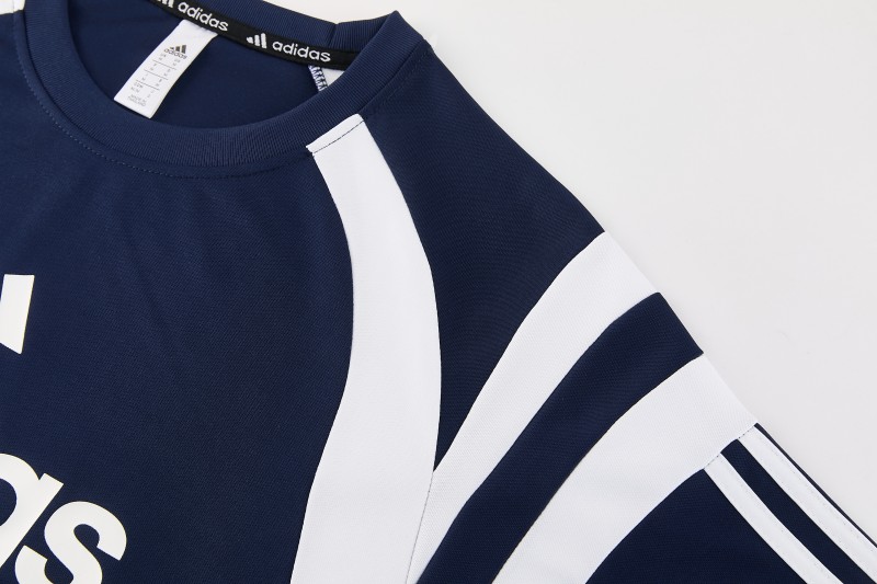 26/27 Adidas 17  Navy Blue Short Sleeve+Soccer Shorts