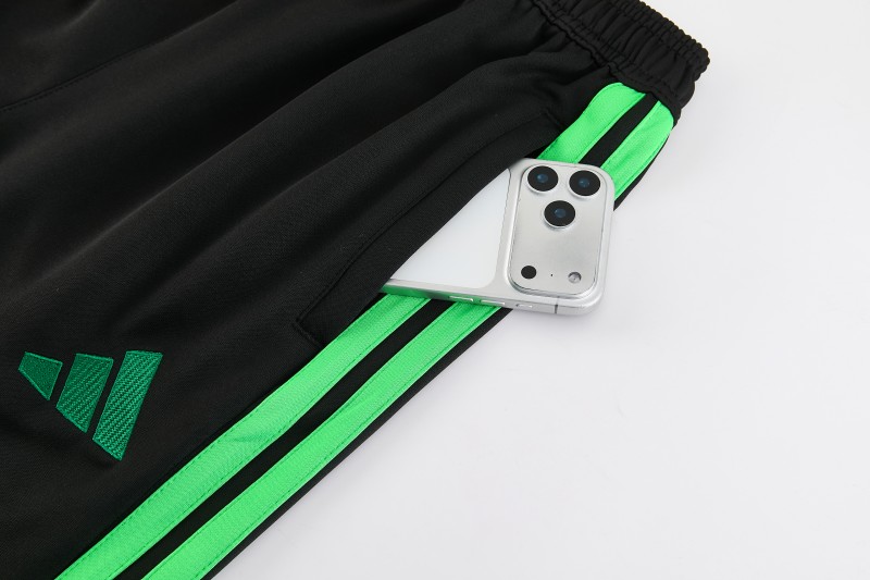 26/27 Mexico Black Full Zipper Jacket + Long Pants