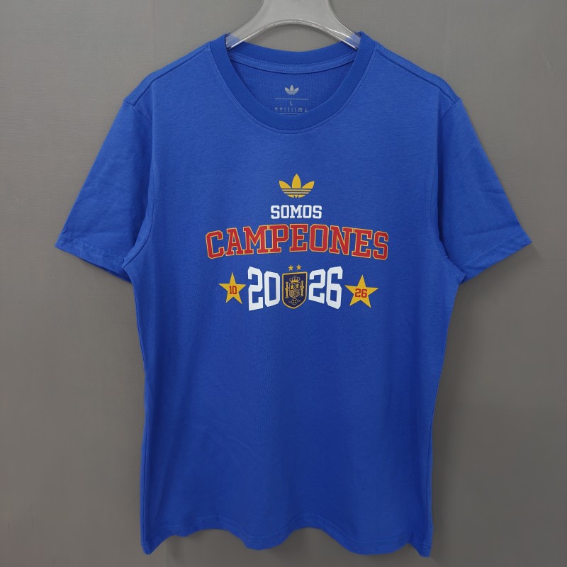 26/27 Spain Black Champions T-Shirt
