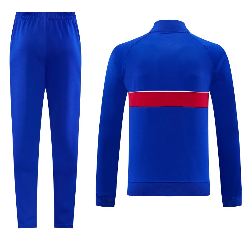 26/27 Manchester United Blue Full Zipper Jacket Tracksuit + Long Pants