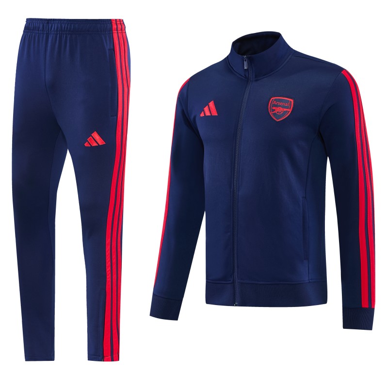 26/27 Arsenal FC Royal Blue Full Zipper Jacket Tracksuit + Long Pants