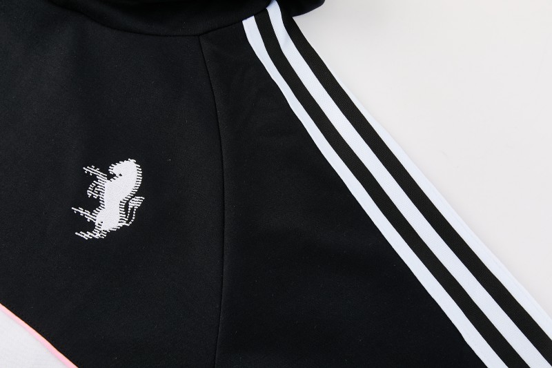 26/27 Juventus  Black Hoodie Full Zipper Jacket + Long Pants