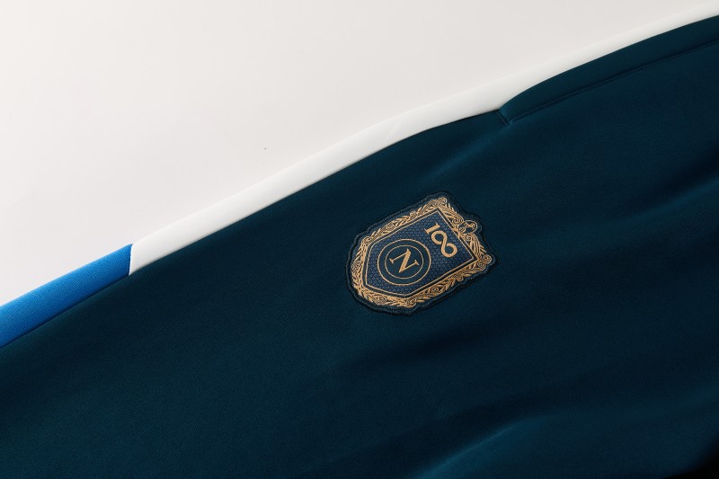 26/27 SSC Napoli Blue Full Zipper Jacket Tracksuit + Long Pants