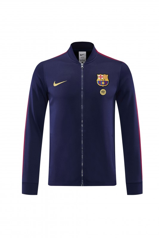 26/27  Barcelona Royal Blue Full Zipper Jacket Tracksuit + Long Pants