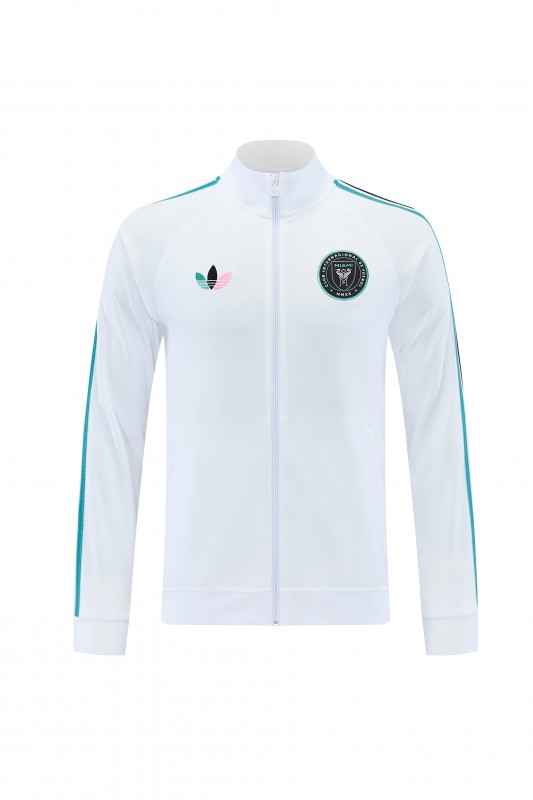26/27 Inter Miami CF White Full Zipper Jacket Tracksuit + Long Pants