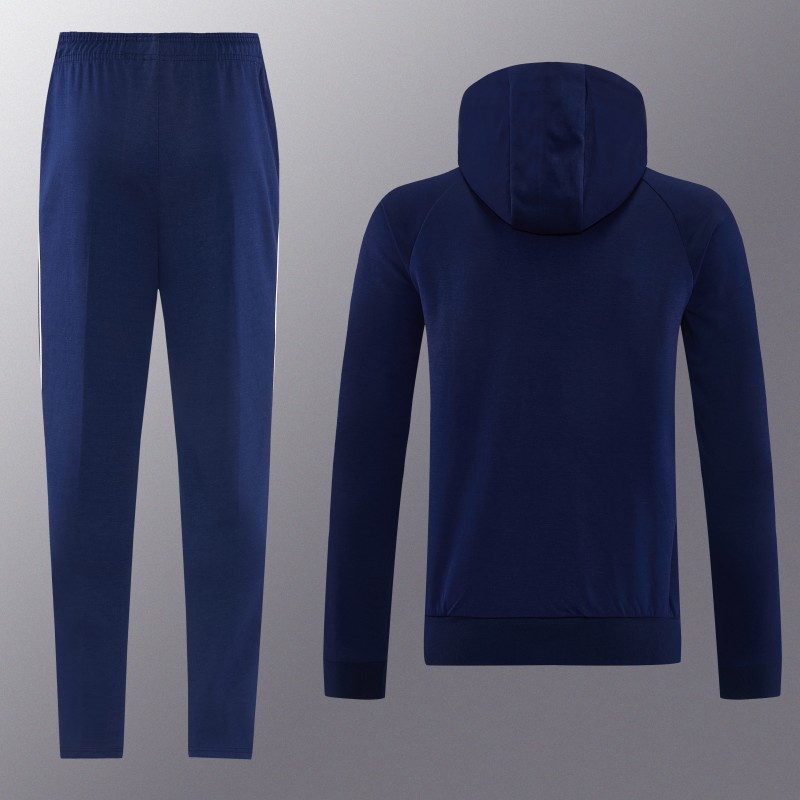 26/27 Bayern München Royal Blue Hoodie Full Zipper Jacket + Long Pants