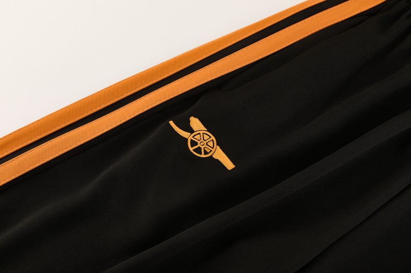 26/27 Arsenal Black Half Zipper Jacket Tracksuit + Long Pants