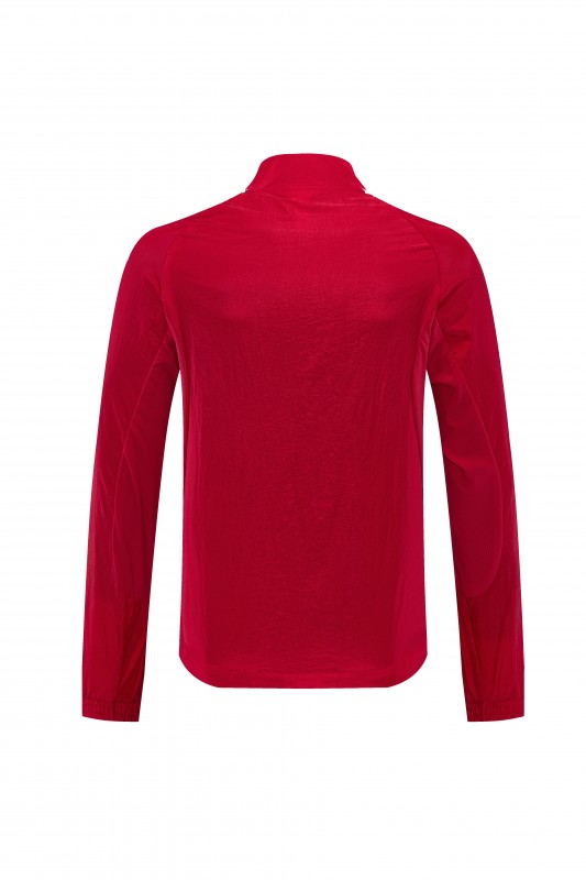 26/27 Manchester United FC Red Full Zipper Windbreaker Jacket