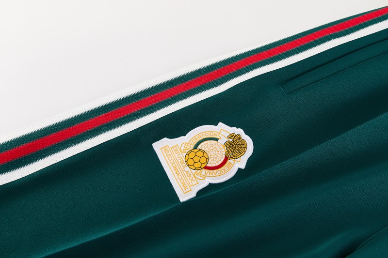 26/27 Mexico  Dark Green Full Zipper Jacket + Long Pants