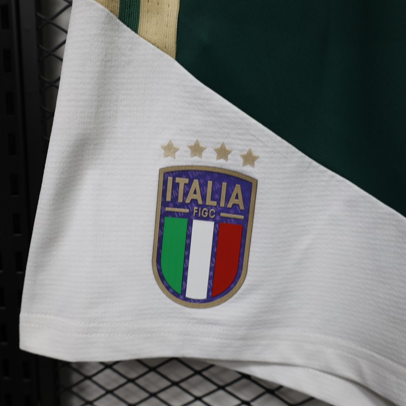 Player Version  2026 Italy National Team  Training Green Shorts