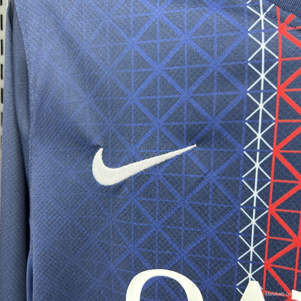 2025/26 Mens Paris Saint-Germain Home Long Sleeve Jersey