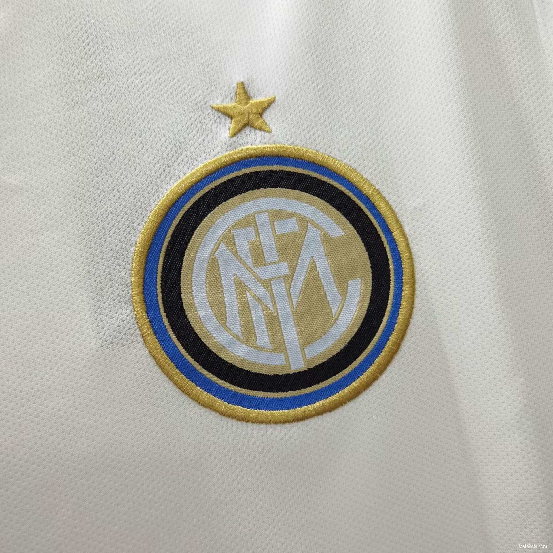 Retro 10/11 Inter Milan Away White Jersey With Full Patches