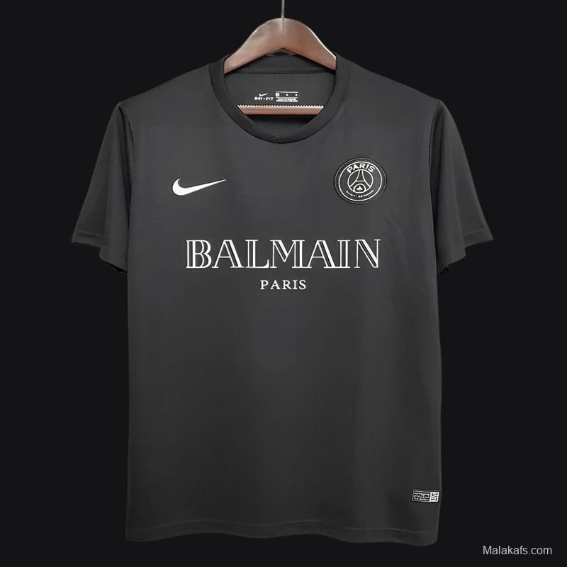 Retro 2020 PSGx Balmain Black Jersey