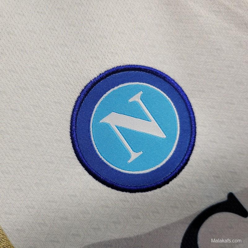 23/24 Kids Napoli Away White Jersey