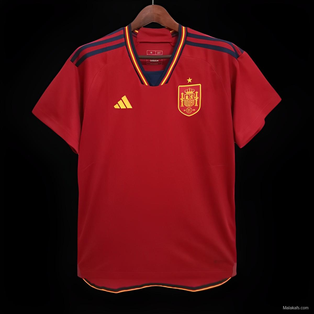 Spain 22/23 Home Fans Version Jersey