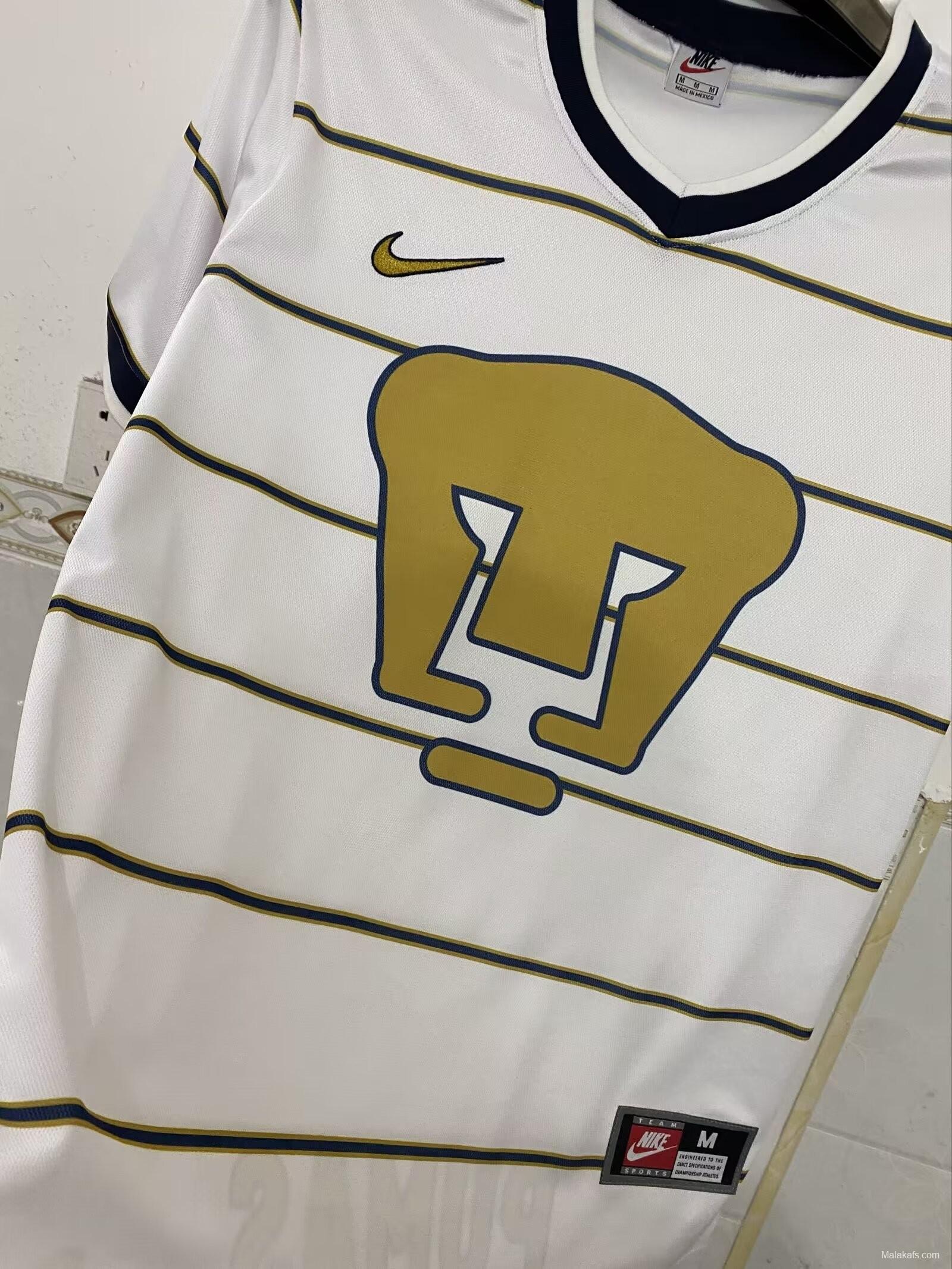 Retro 97/98 Pumas UNAM Away White Jersey