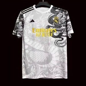 24/25 Real Madrid Black/White Dragon Special Jersey