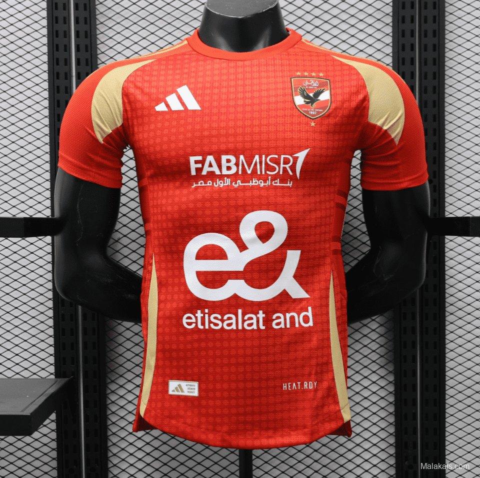 Player Version 24/25 Egypt Al Ahly Home Jersey