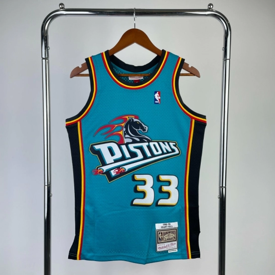 Detroit Pistons Grant Hill #33 Mitchell & Ness 1998/99 Hardwood Classics Jersey