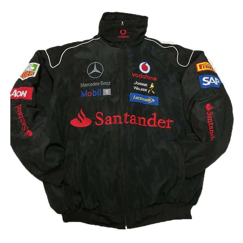 F1 MOTO Jacket Ebroidered Cotton Padded F 1 Racing Jacket