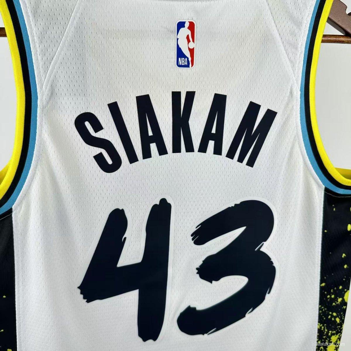 Indiana Pacers Siakam #43 2024/25 City Edition Jersey