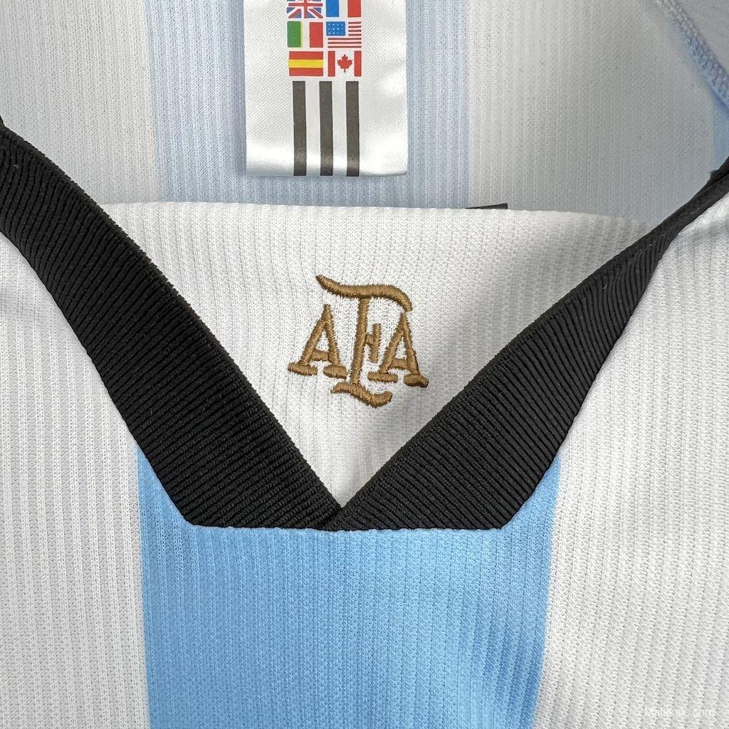 Retro Argentina 1998 Long Sleeve Home Jersey