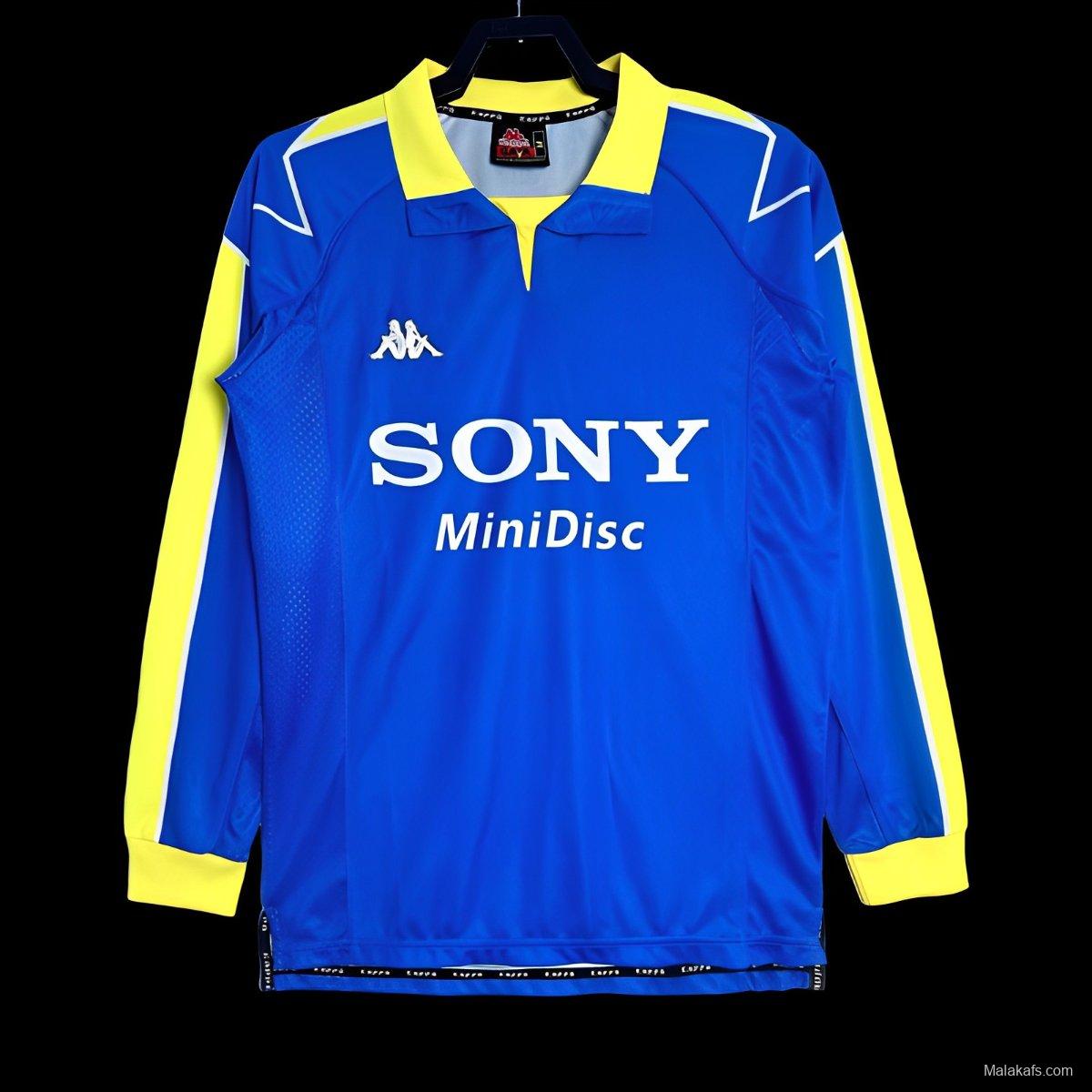 Retro 97/99 Juventus Away Blue Long Sleeve Jersey