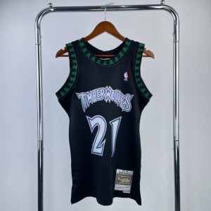 Minnesota Timberwolves #21 Kevin Garnett 1997/98 Mitchell & Ness Black