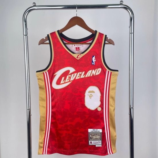 Cleveland Cavaliers BAPE×M&N Hardwood Classics Swingman Jersey