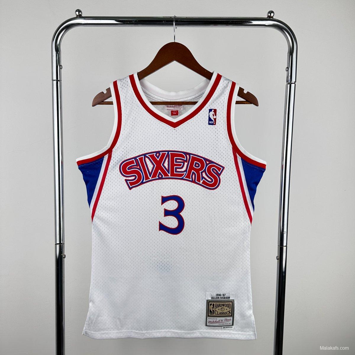 Philadelphia 76ers #3 Allen Iverson 1996/97 Mitchell & Ness Edition