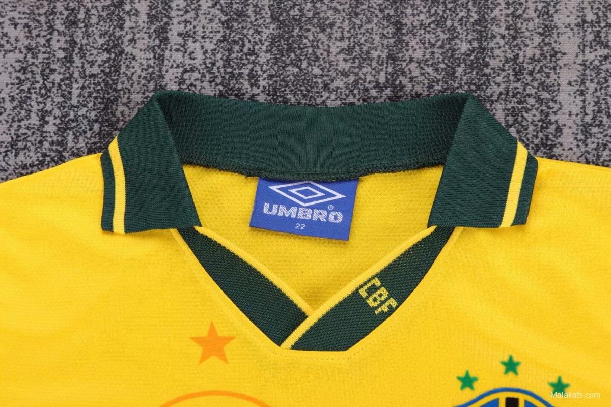 Retro Kids 1994 Brazil Home Jersey