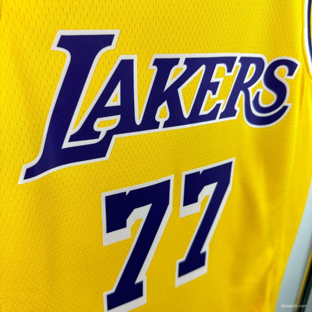Los Angeles Lakers #77 Doncic 2024/25 Icon Edition