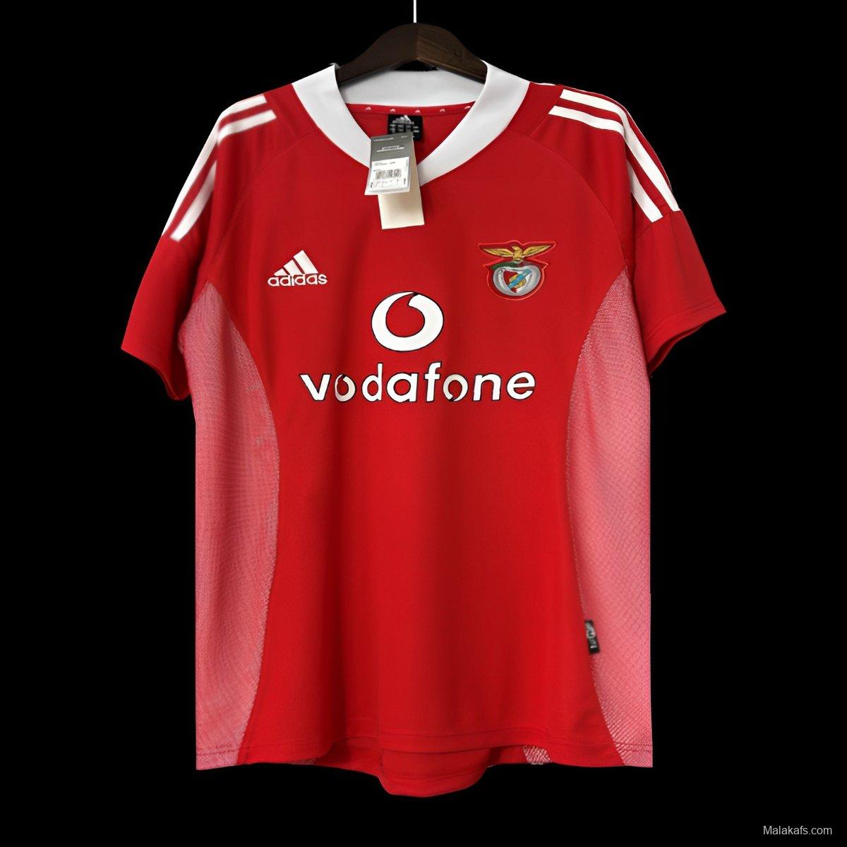 Retro 02/03 Benfica Home Jersey