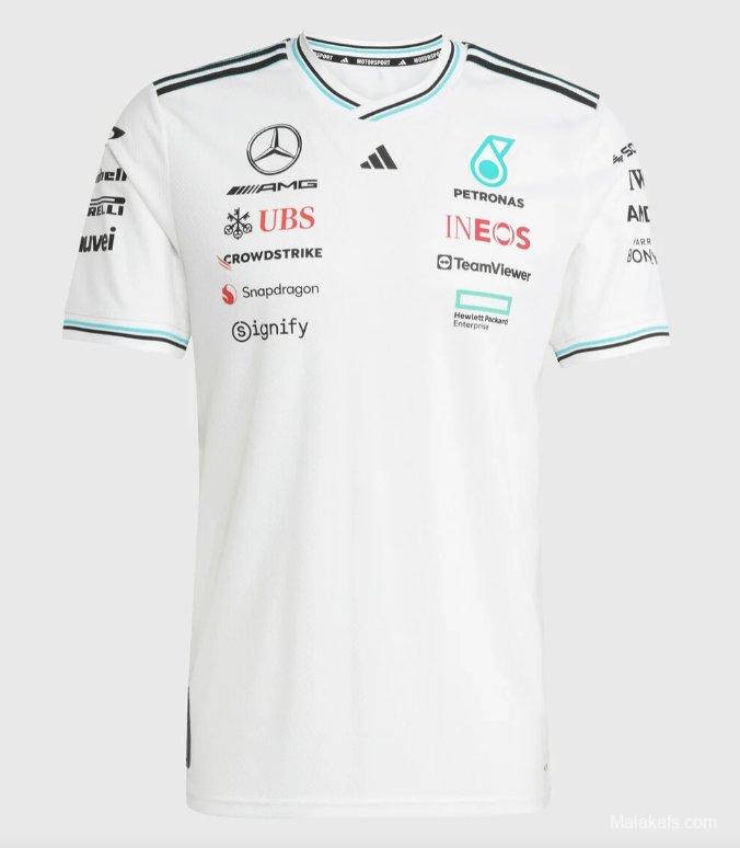Mercedes F1 Team 2025 White Jersey
