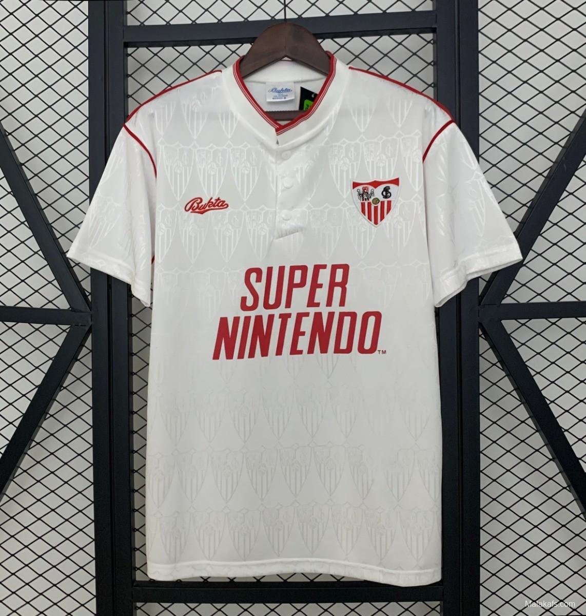 91/92 Retro Sevilla Home Jersey