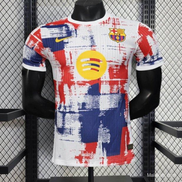 25/26 Player Version Barcelona Artistic Graffiti Limited Edition Jersey