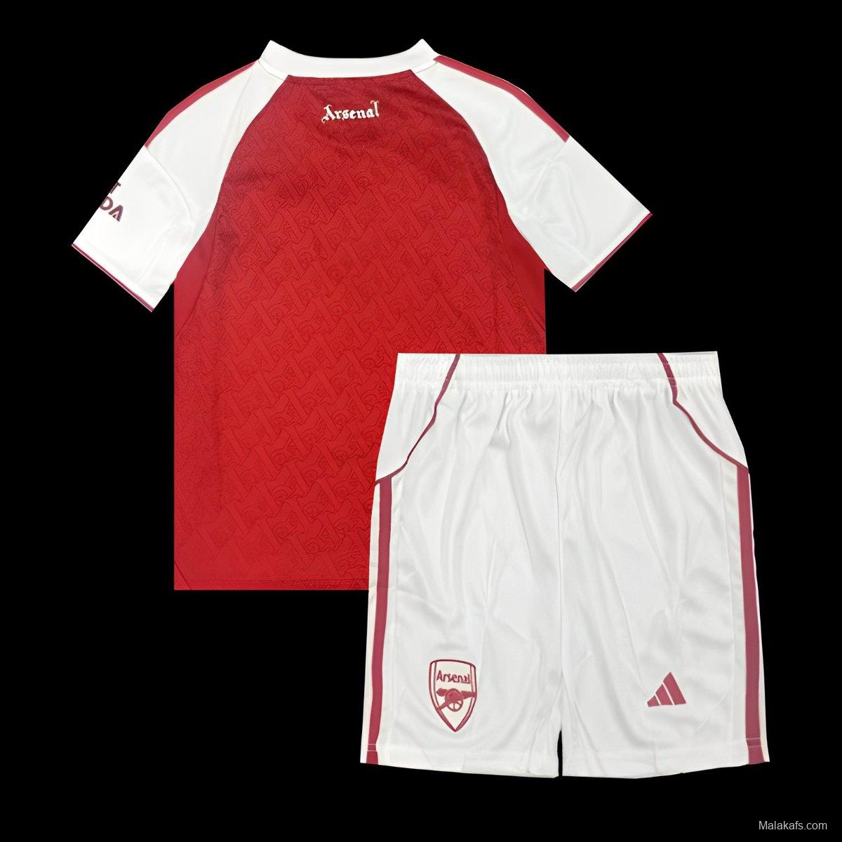 25/26 Kids Arsenal Home Jersey